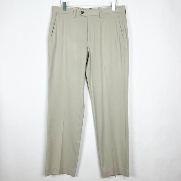 Tommy Bahama Pants Men's Size 33x32 Silk Cotton Blend Flat Front Trouser